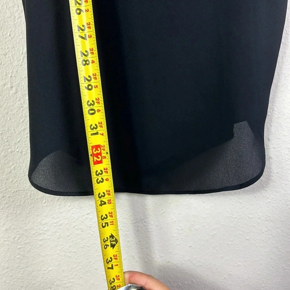 Revolve Krisa Slip Mini Dress in Black Spaghetti Straps size Large Made in USA - Picture 7 of 8